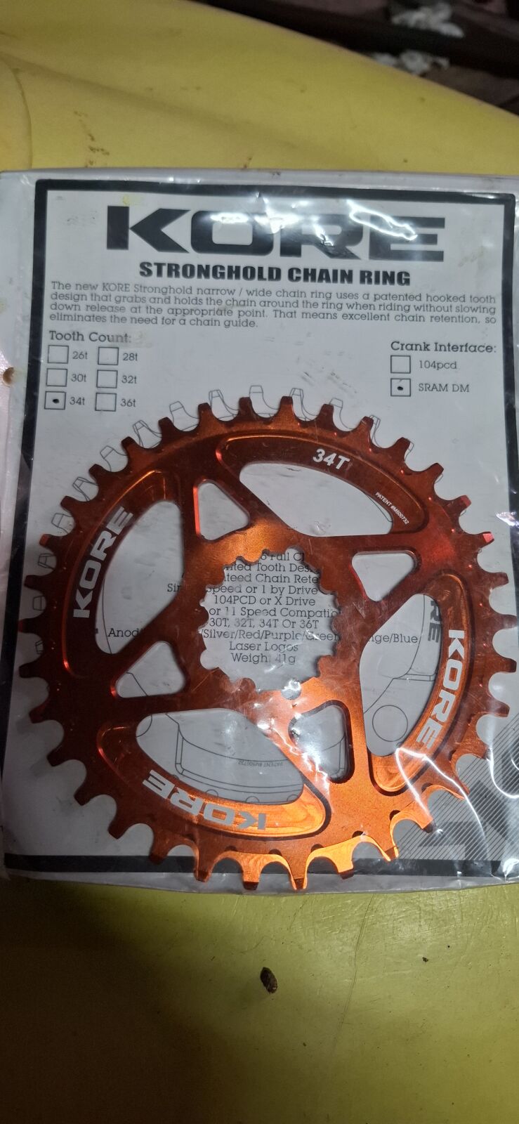 KORE 34T Sram dm | Chainrings | Bike Hub