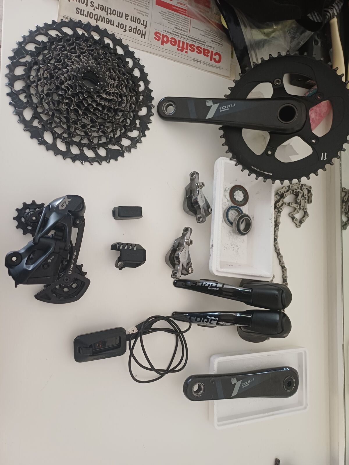 Sram force 1 by 12 speed gravle groupset (e tap) | Complete
