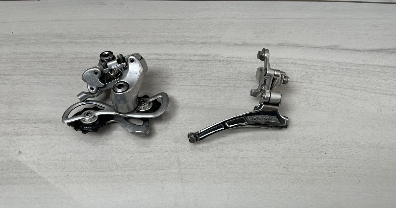 Suntour Cyclone rear and front derailleur | Vintage Components