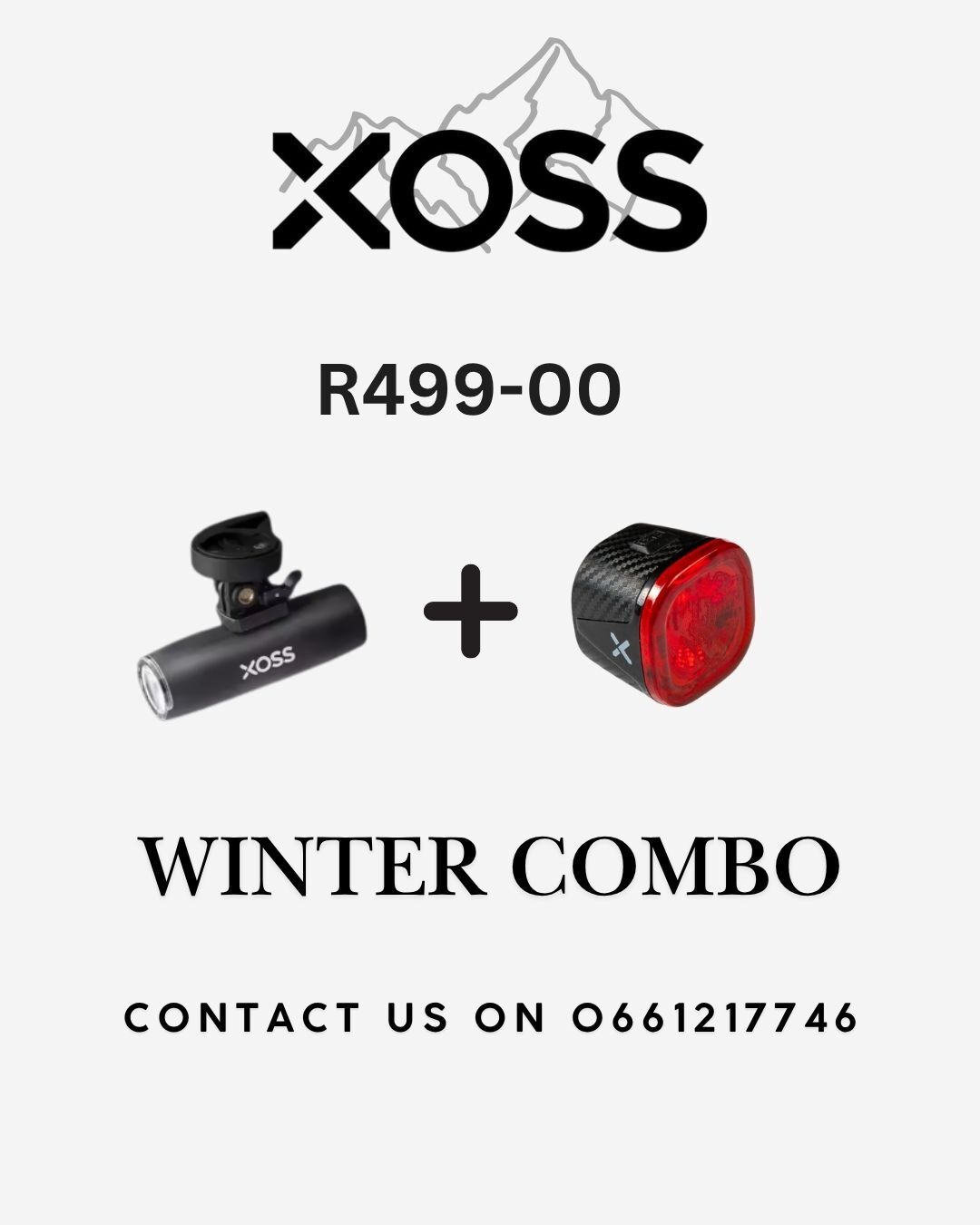XOSS FRONT AND BACKLIGHT | Lights & Batteries | Bike Hub