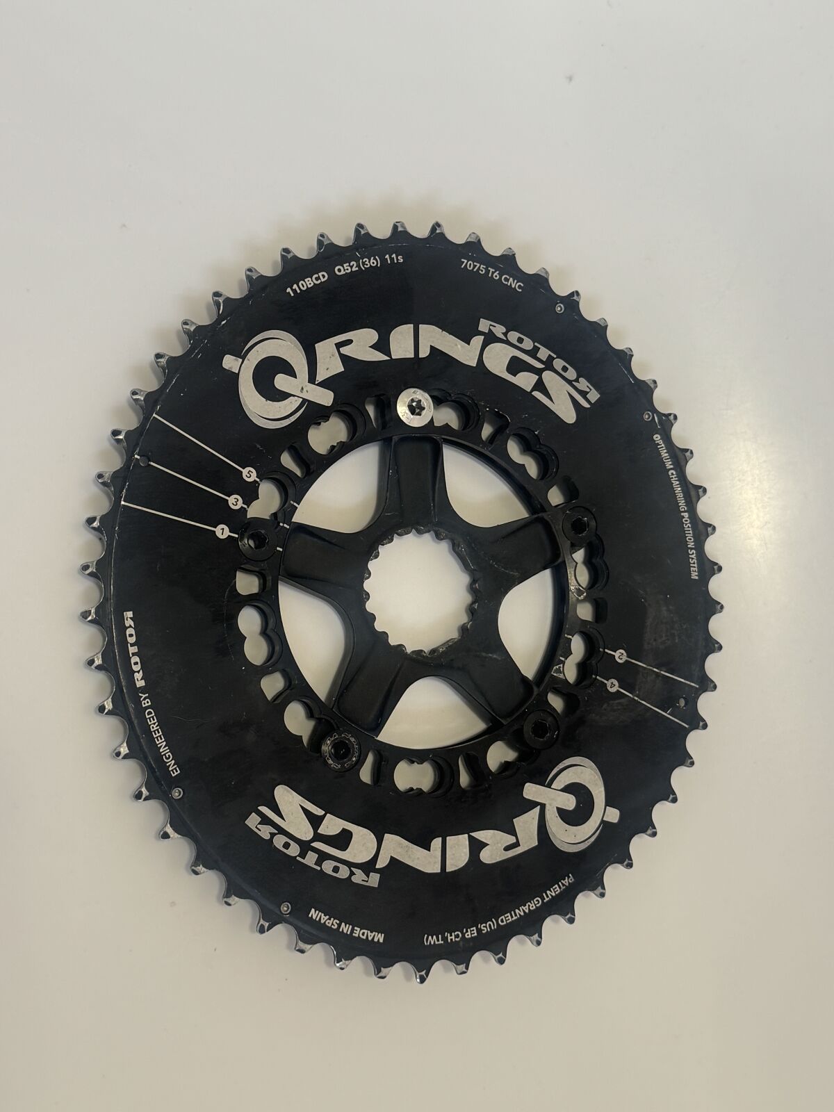 Rotor Q Rings Outer + Inner Aero chainring (52/36) | Chainrings