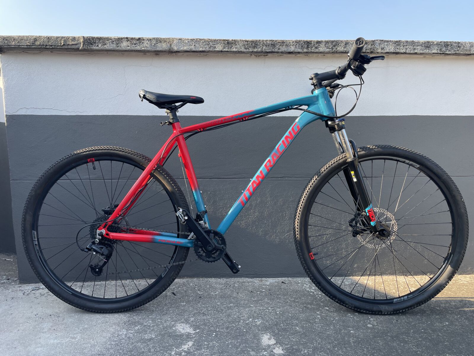 トランプ Bicycle Titanium Crimson Red Steel Blue 2022 Titan Racing Rogue Alpine 29er Mountain Bike | Hardtail