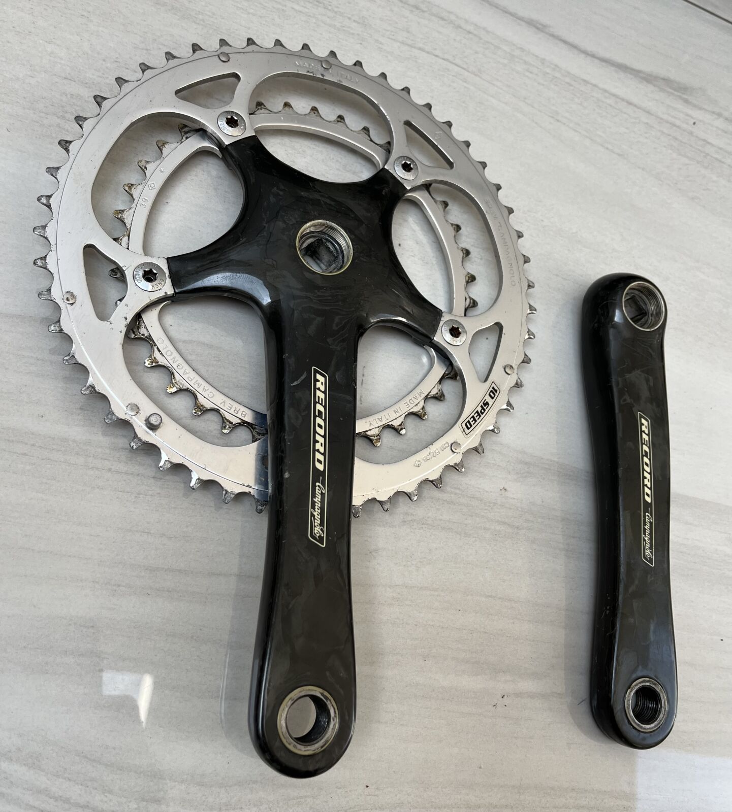 Crank Campagnolo RECORD Carbon 10 speed | Vintage Components