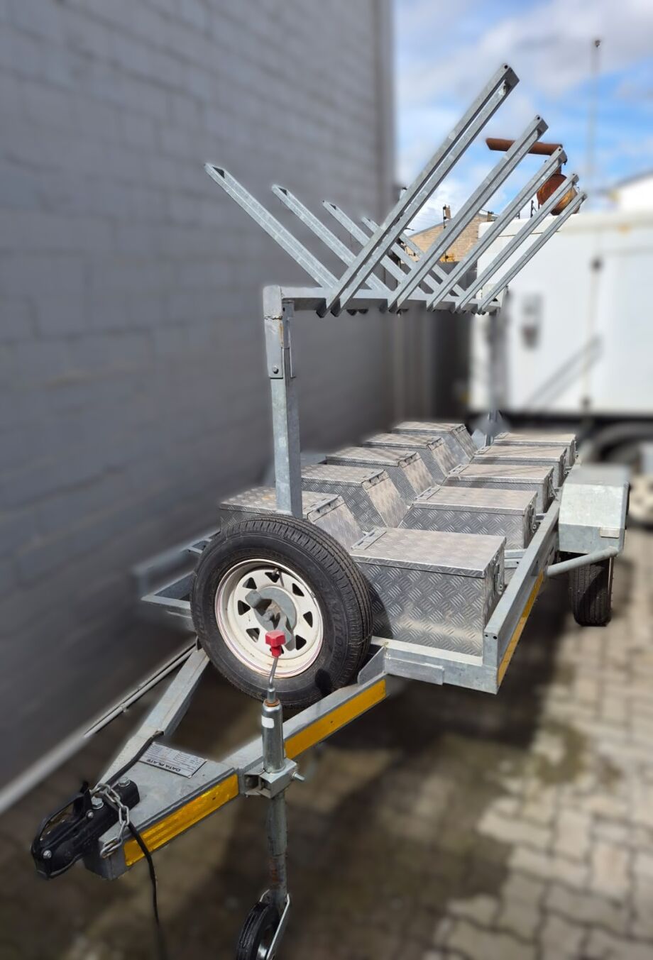 Rv Bike Rack Storage Box 10-Bike Trailer with Storage Boxes | Trailers | Bike Hub
