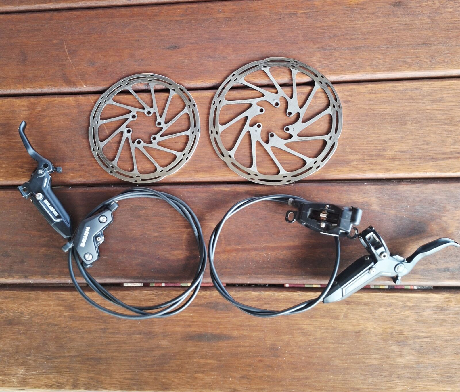 SRAM MOTIVE BRONZE brake set and rotors | Mountain Bike Brakes | Bike Hub
