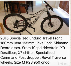 Specialized Endro 2015 